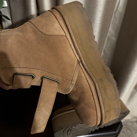 Uggs NEUMELPlatform Boots Tan sz 9 guc in box - Picture 5 of 16